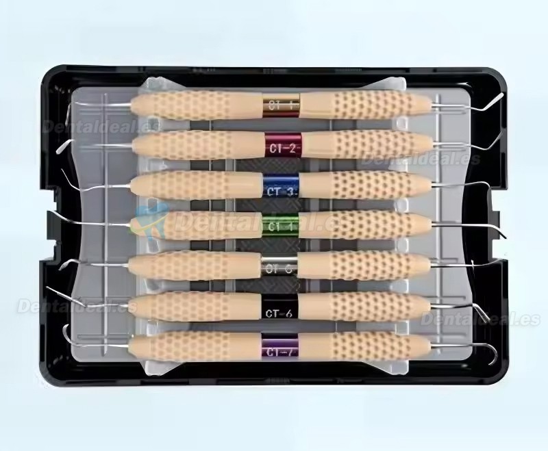 Kit 7 Piezas Instrumentos Dentales para Resina Compuesta Restauraci&oacute;n Est&eacute;tica